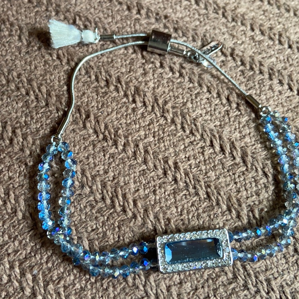 Lonna and Lilly bracelet with blue crystal beads